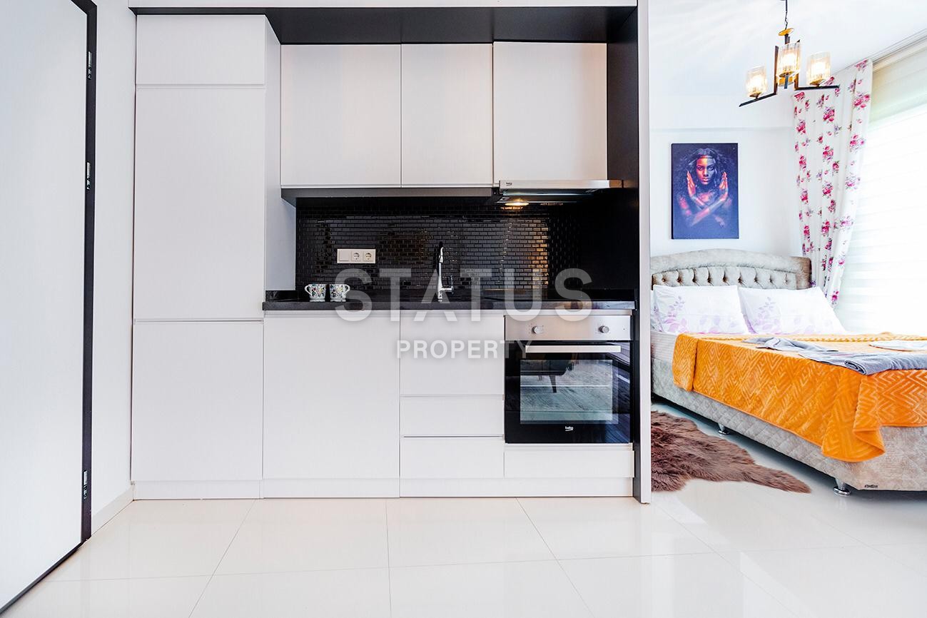 Квартира-студия с мебелью в комплексе с бассейном, Кестель, 45 м2 фото 4