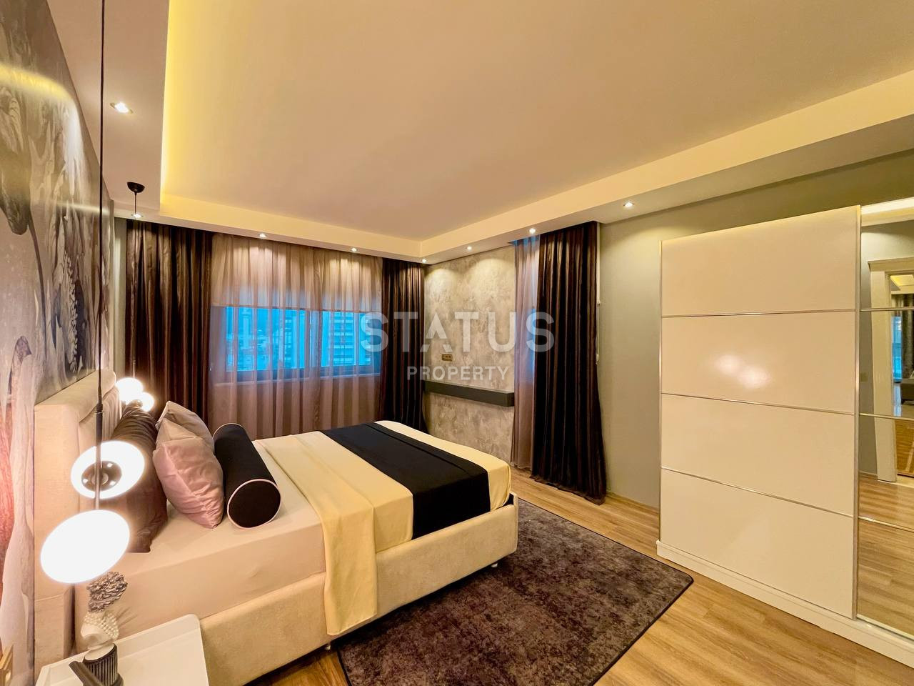 Меблированная трехкомнатная квартира в Каргыджак, 120 м2 фото 11