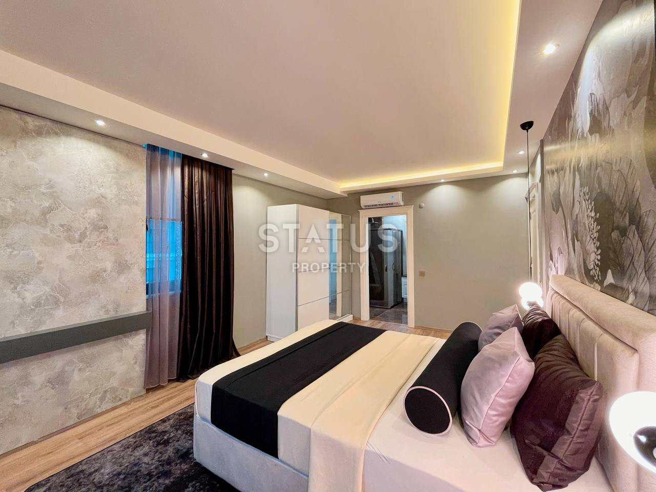 Меблированная трехкомнатная квартира в Каргыджак, 120 м2 фото 12