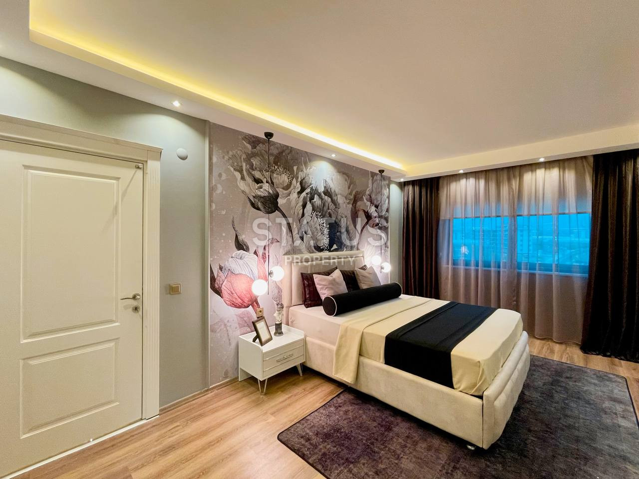 Меблированная трехкомнатная квартира в Каргыджак, 120 м2 фото 13