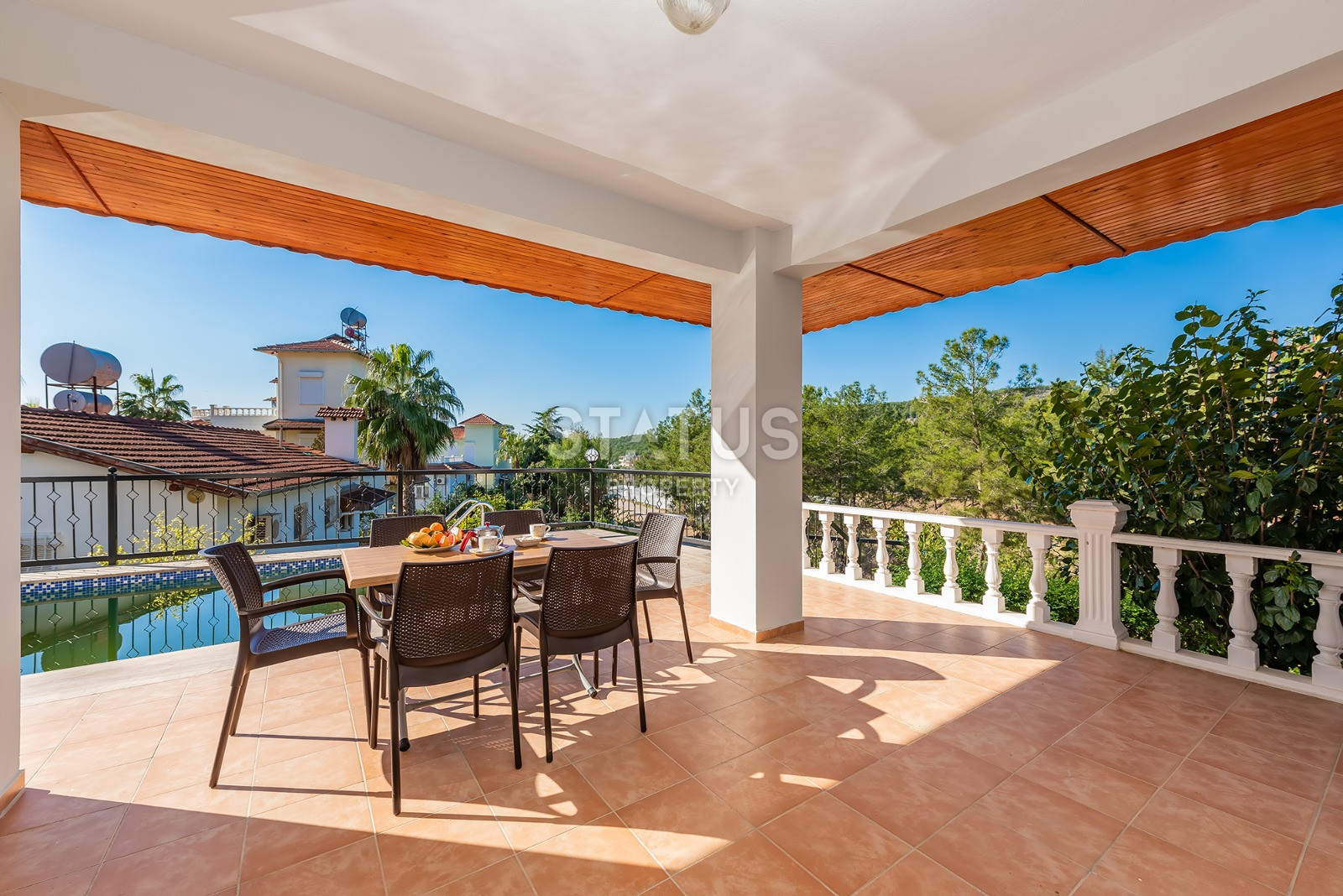 Отдельная вилла с тремя спальнями и бассейном в районе Авсаллар, 185 м2 фото 14