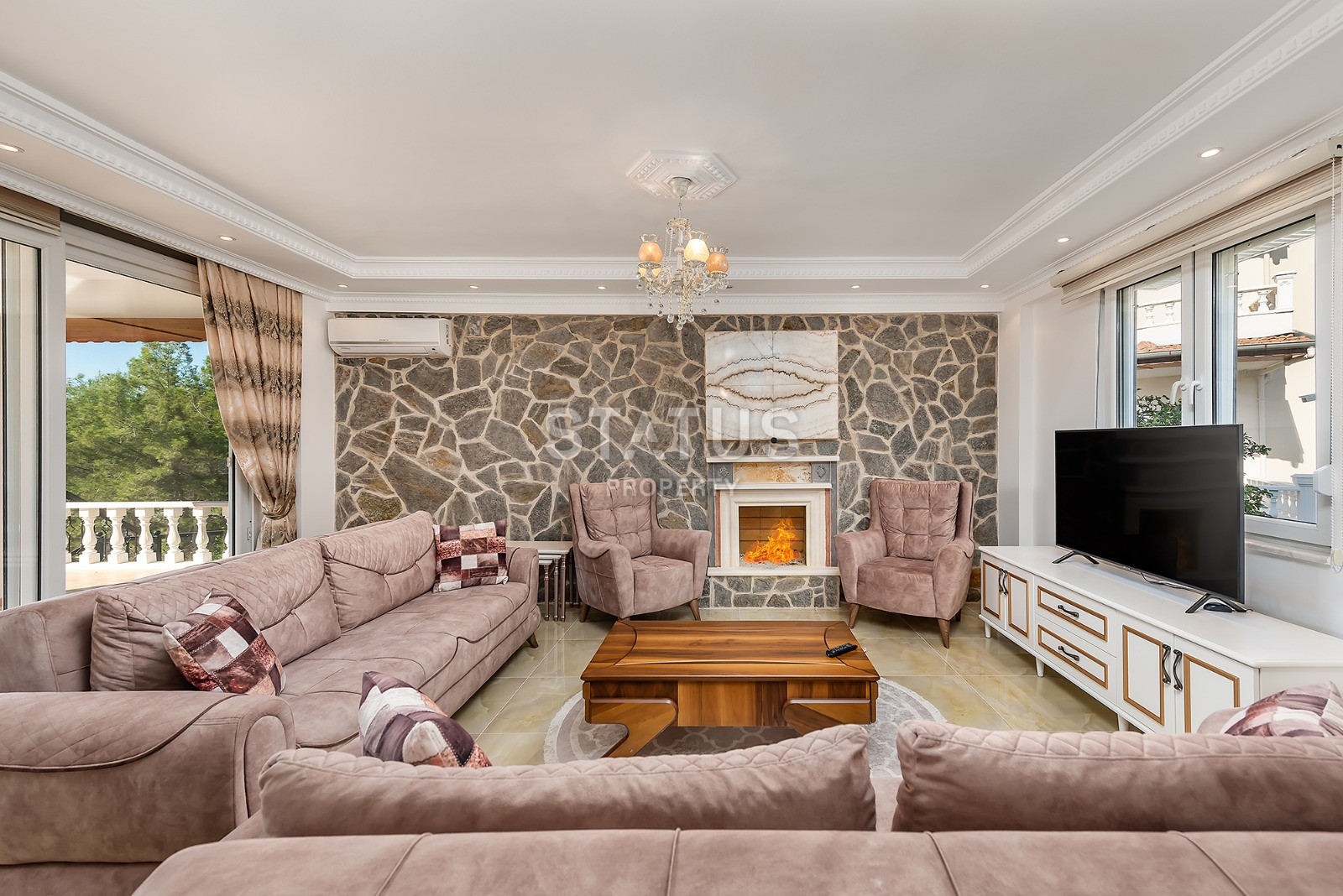 Отдельная вилла с тремя спальнями и бассейном в районе Авсаллар, 185 м2 фото 16