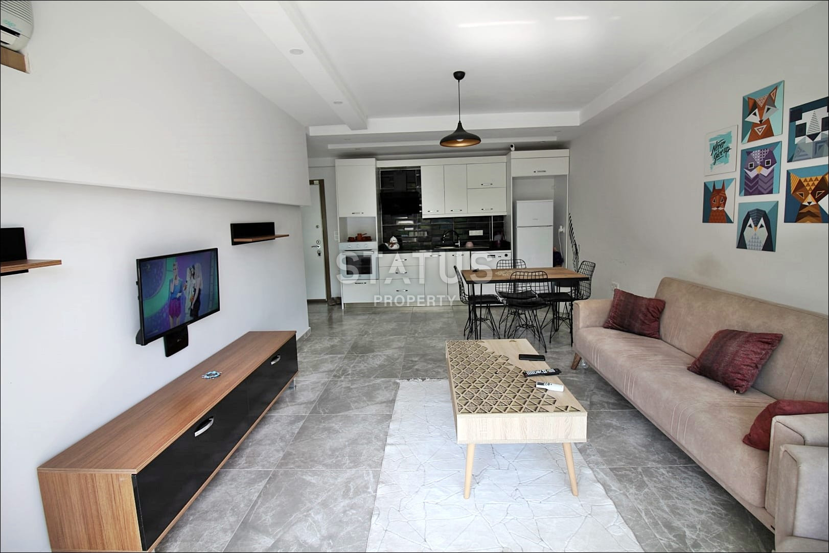 Новая квартира с видом на море в комплексе с инфраструктурой в Каргыджаке. 60м2 фото 7