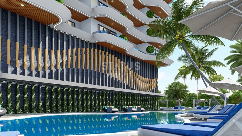 New stylish project on a pencil in the central part of the city of Gazipasa, 59-200 m2 фото 7