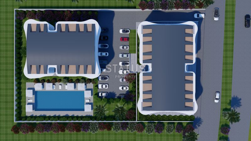 Новый стильный инвестиционный проект на первой береговой линии в Окурджаларе. 47-120м2 фото 6