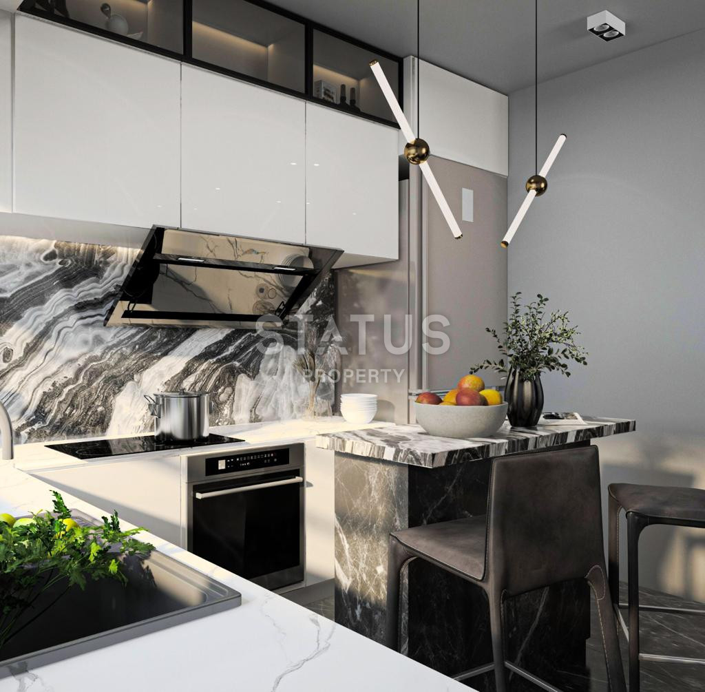 Новый стильный инвестиционный проект на первой береговой линии в Окурджаларе. 47-120м2 фото 12