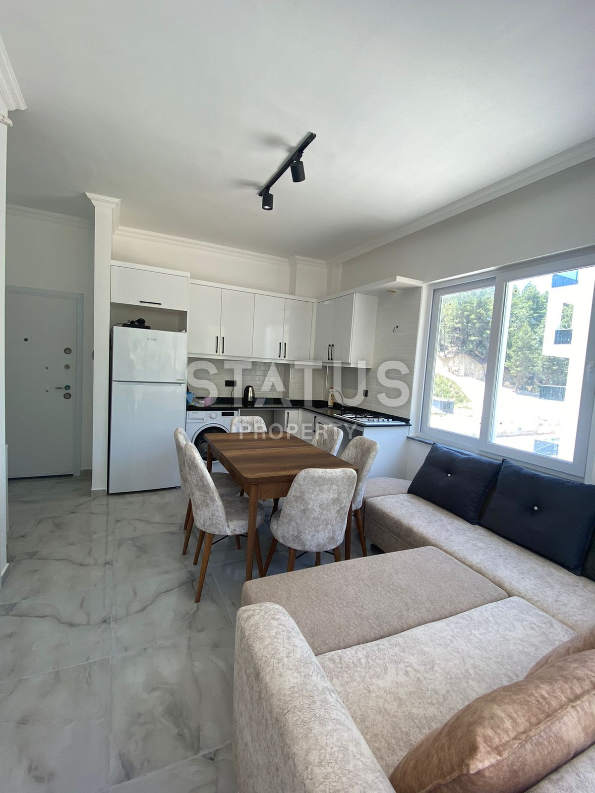 Новая готовая двухкомнатная квартира в Авсалларе 45м2 фото 5