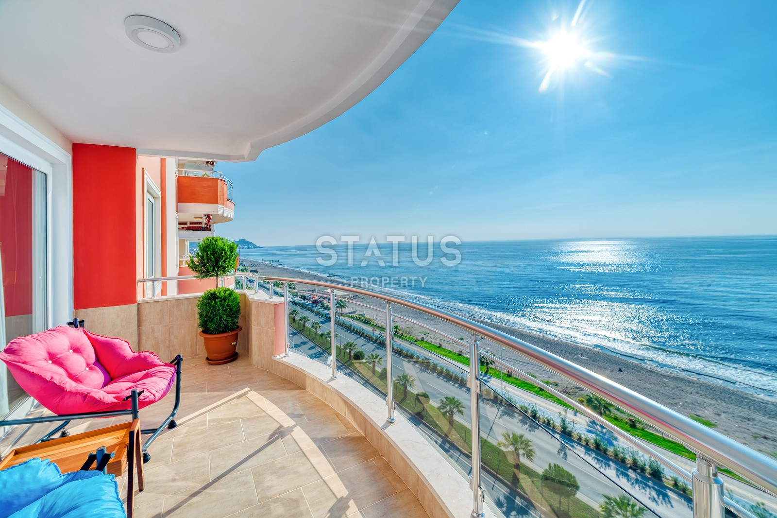 Панорамная трёхкомнатная квартира под ключ в первой береговой в Махмутларе, 125 м2 фото 12