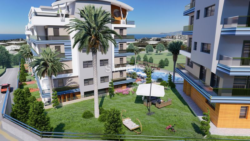 Spacious new apartment in a new residential complex in Kargicak. 62m2 фото 10