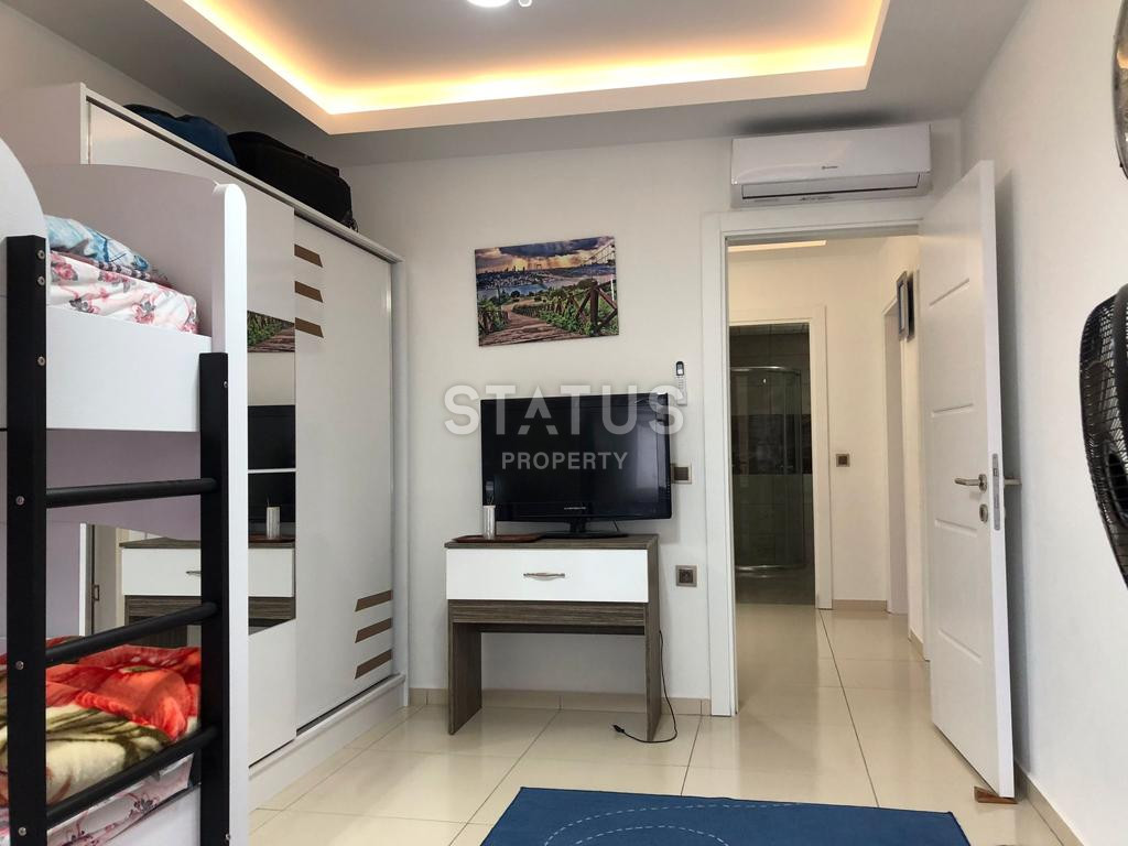 Светлая меблированная трёхкомнатная квартира в близи моря в Махмутларе.  107м2 фото 12