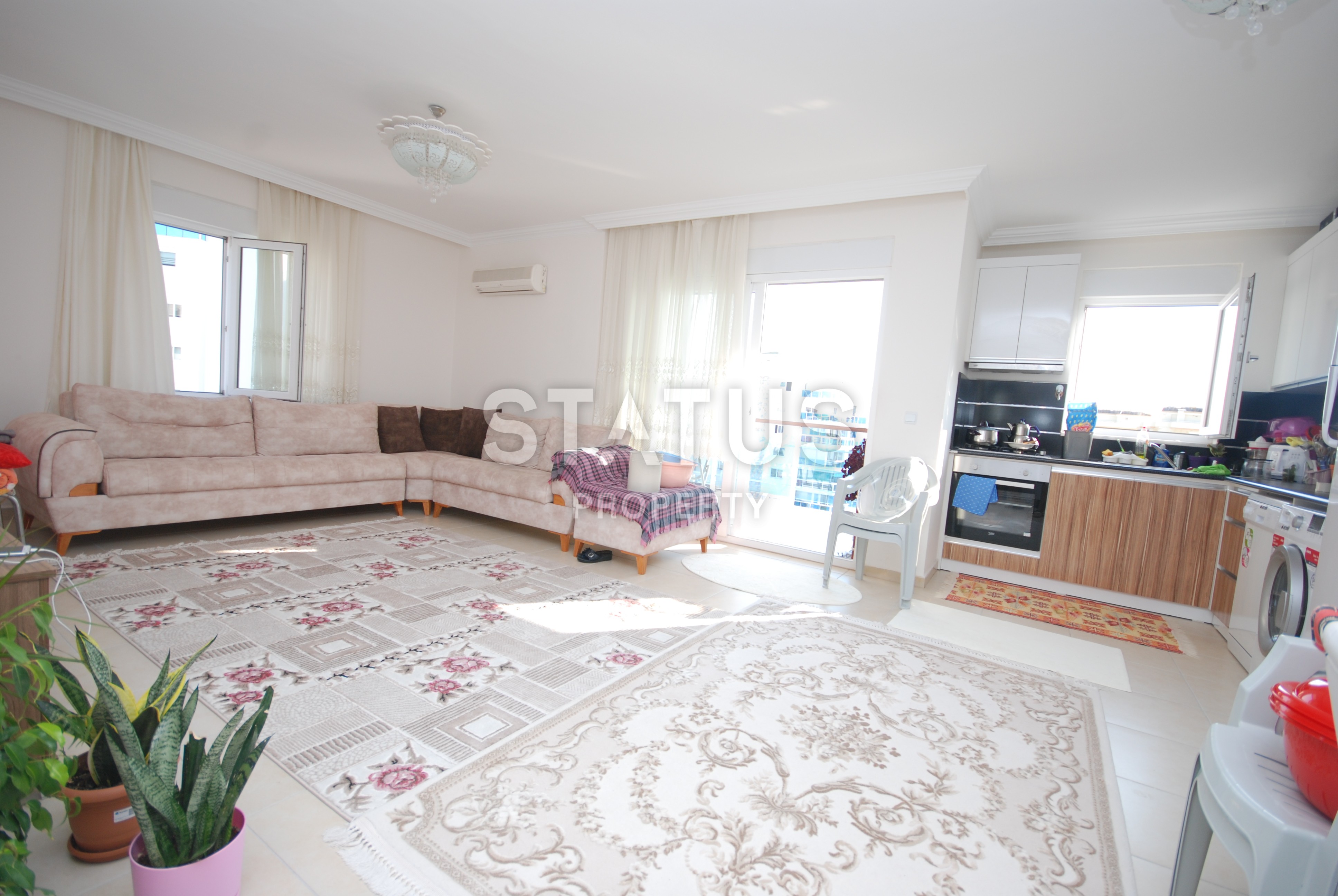 Большая квартира 1+1 в комплексе с бассейном, Махмутлар, 75 м2 фото 4