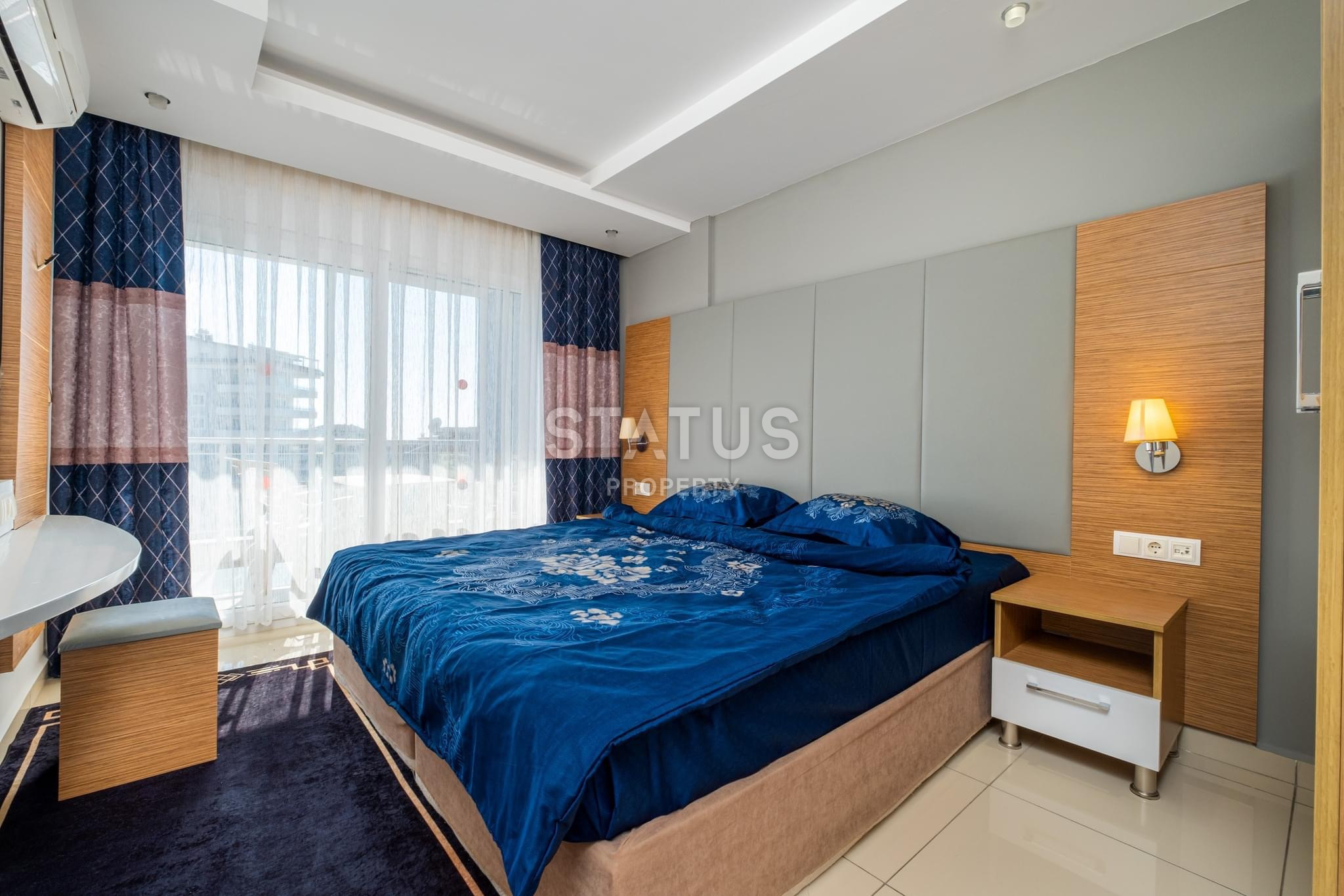 Beautiful furnished 1+1 apartment with partial sea view in Cikcilli, 67 m2. фото 7