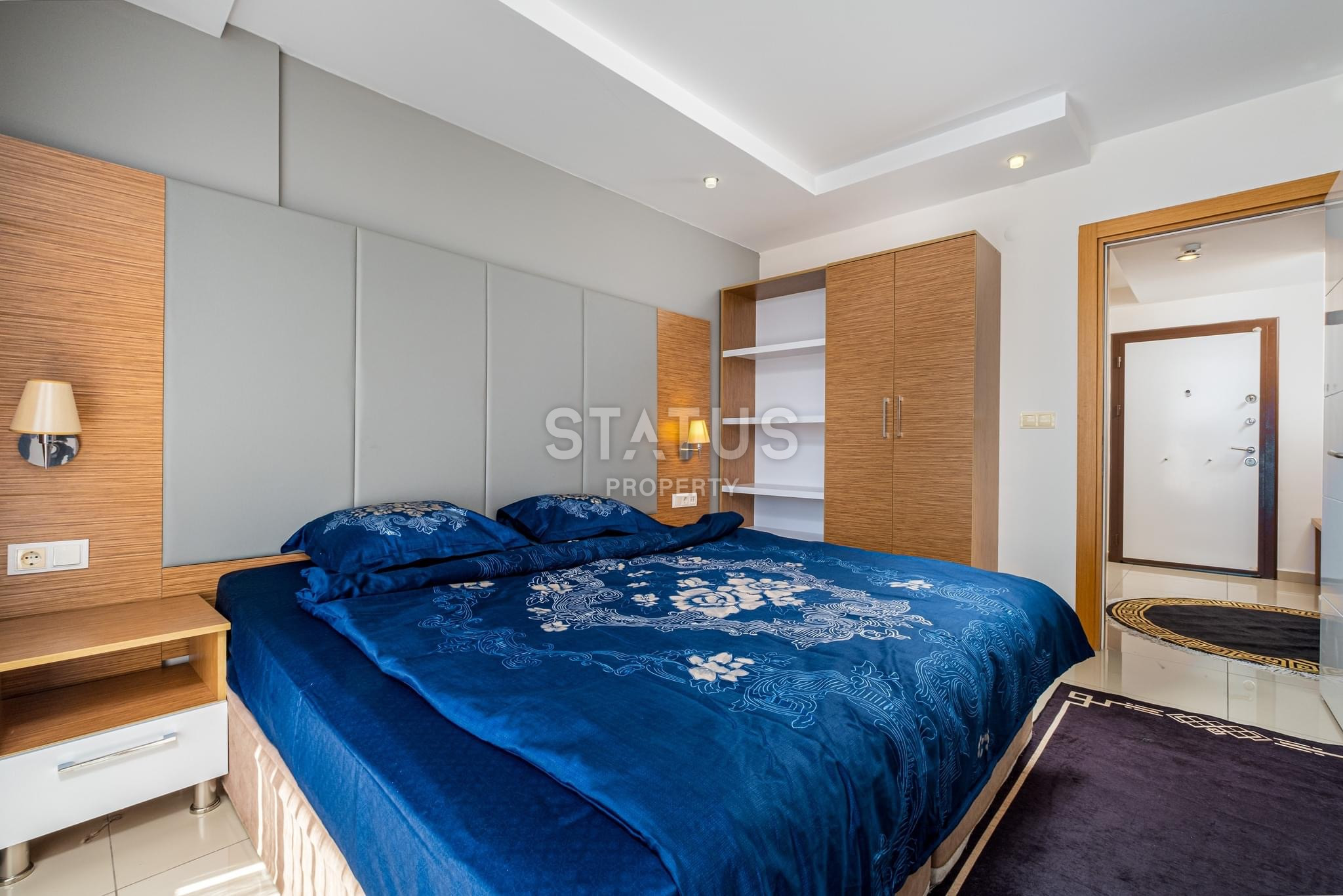 Beautiful furnished 1+1 apartment with partial sea view in Cikcilli, 67 m2. фото 8