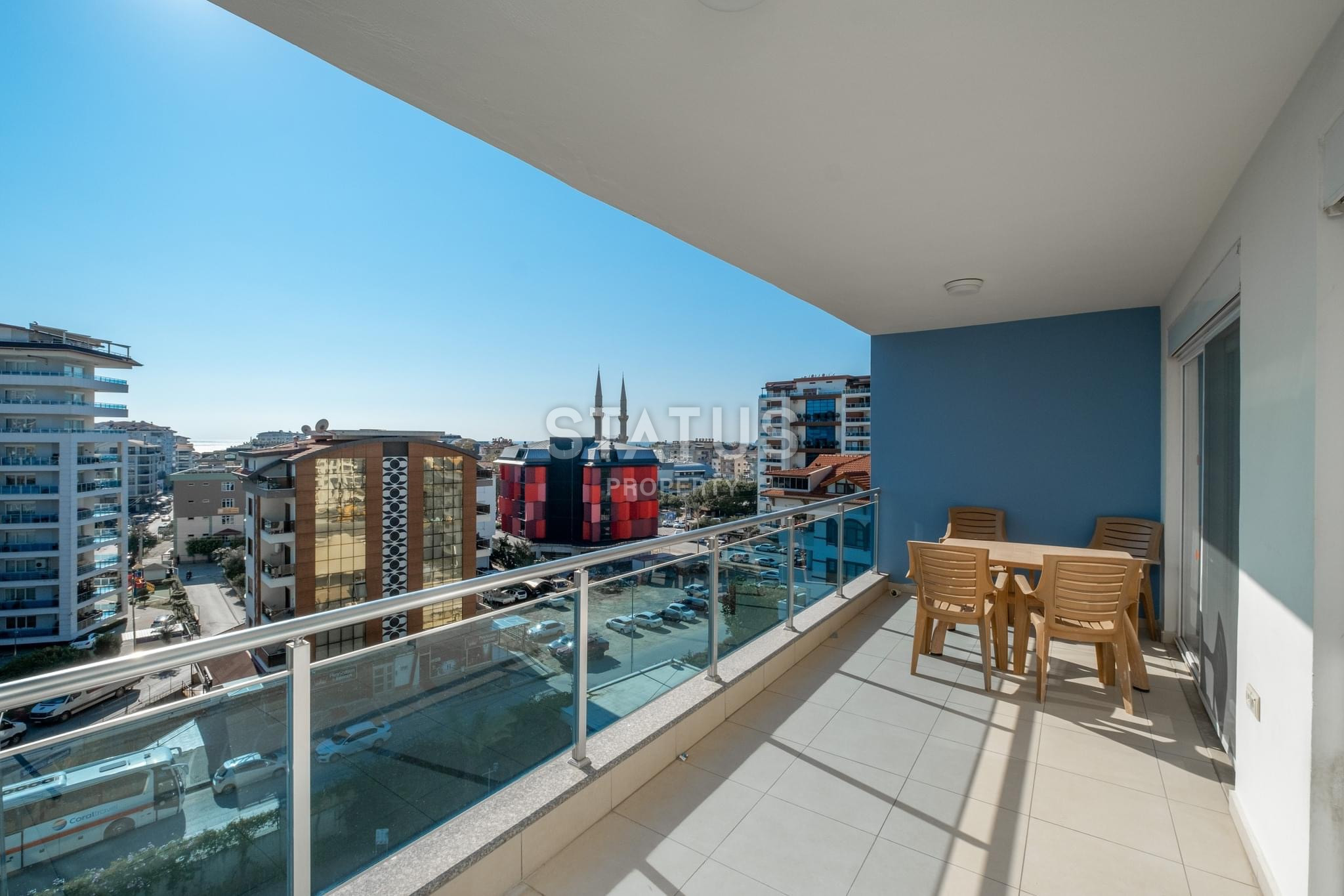 Beautiful furnished 1+1 apartment with partial sea view in Cikcilli, 67 m2. фото 12