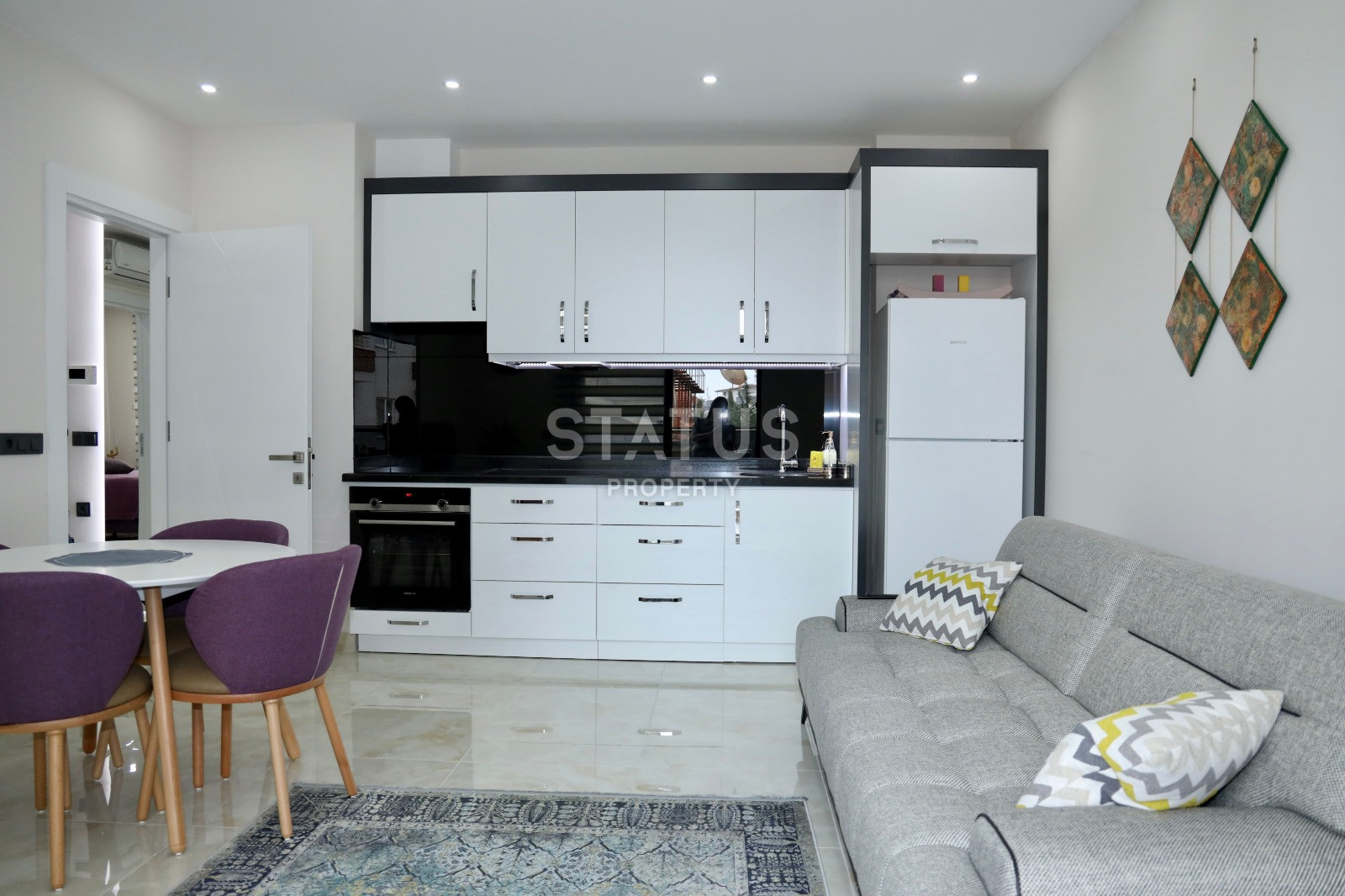 Трёхкомнатная квартира в комплексе с богатой инфраструктурой в районе пляжа Клеопатра, 85 м2 фото 8