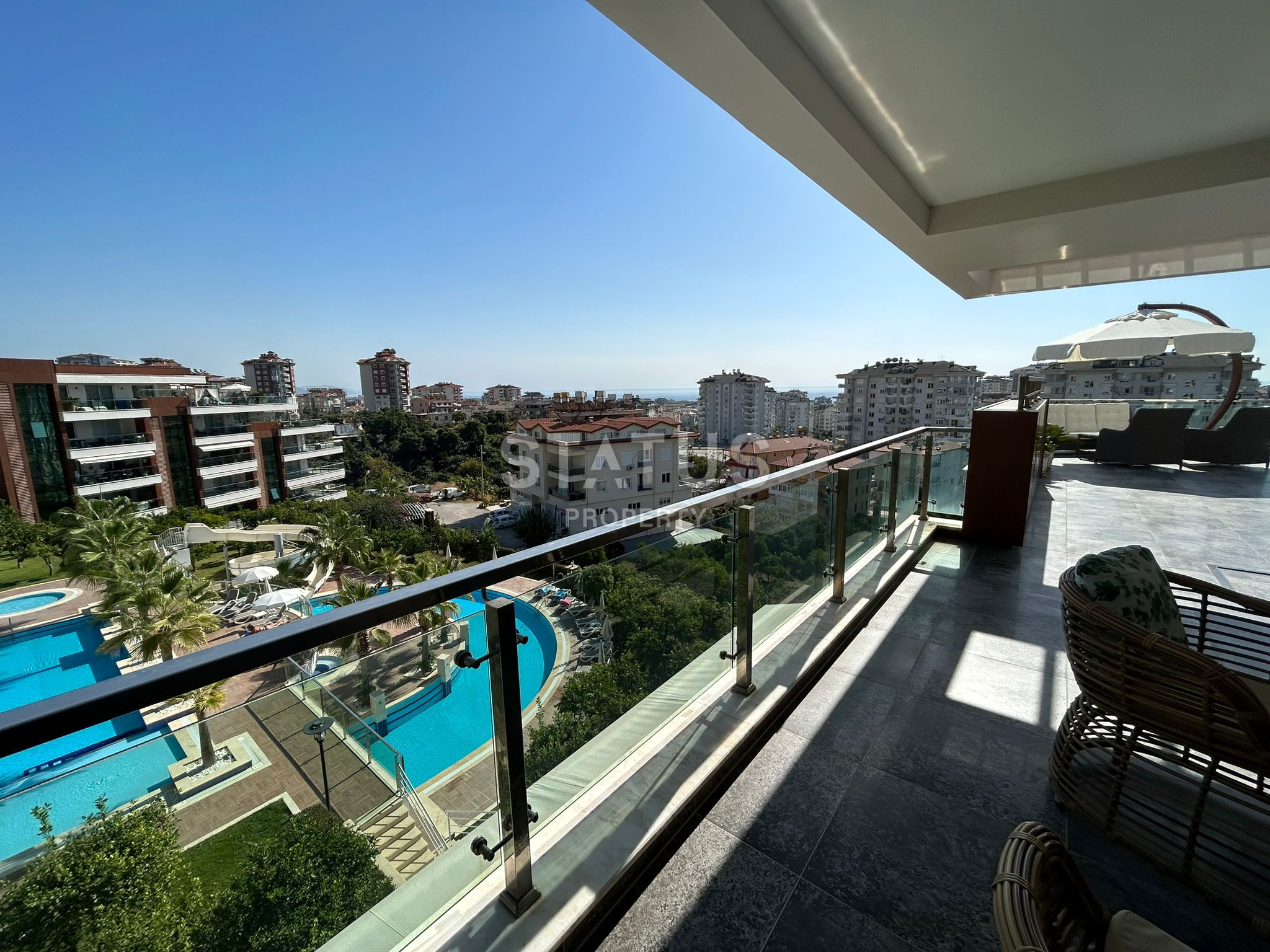 Трехкомнатные апартаменты с собственной террасой в районе Джикджилли, 250м2 фото 21