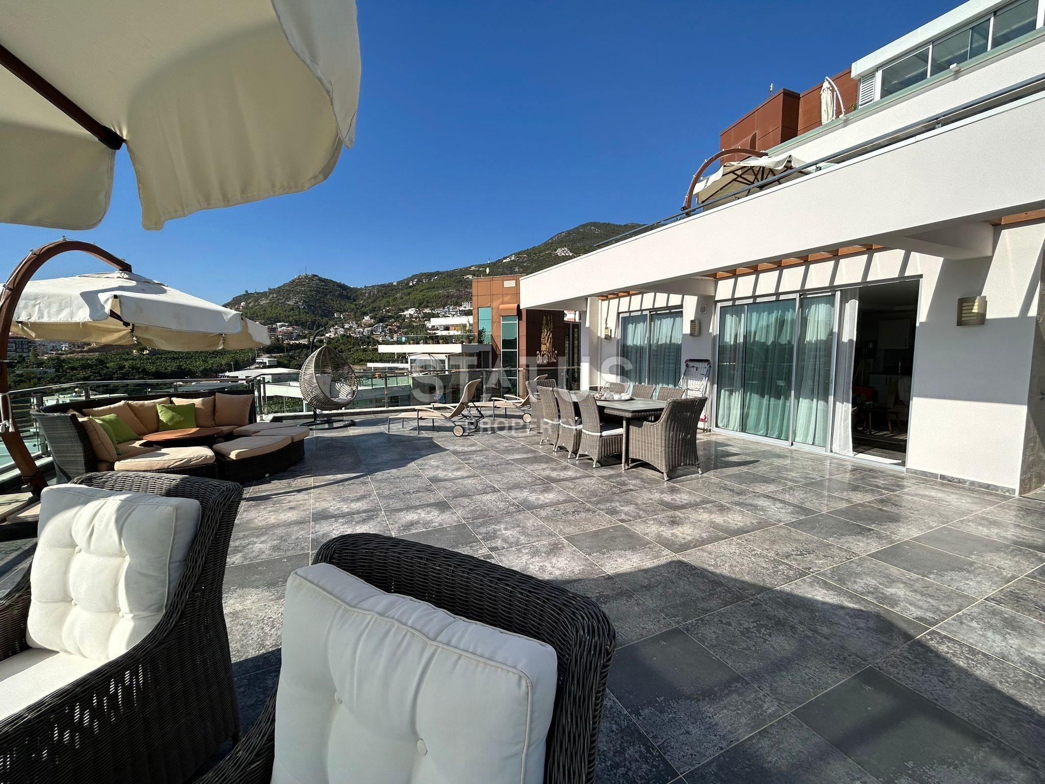 Трехкомнатные апартаменты с собственной террасой в районе Джикджилли, 250м2 фото 22