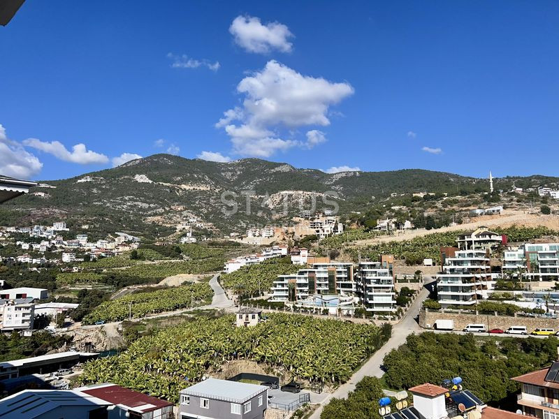 Двухуровневый дуплекс с джакузи 4+1 с видом на море в Джикджилли. 300м2 фото 43