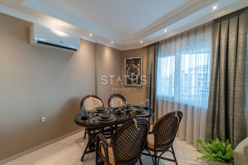 Уютная трёхкомнатная меблированная квартира 250м от моря в открытом районе Тосмур. 120м2 фото 12