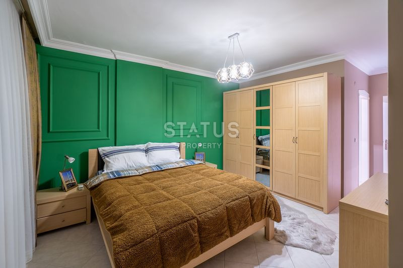 Уютная трёхкомнатная меблированная квартира 250м от моря в открытом районе Тосмур. 120м2 фото 15