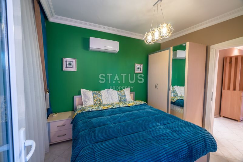 Уютная трёхкомнатная меблированная квартира 250м от моря в открытом районе Тосмур. 120м2 фото 19