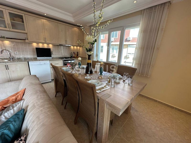 Красивая меблированная квартира 2+1 всего в 150м от моря в открытом районе Тосмур. 110м2 фото 5