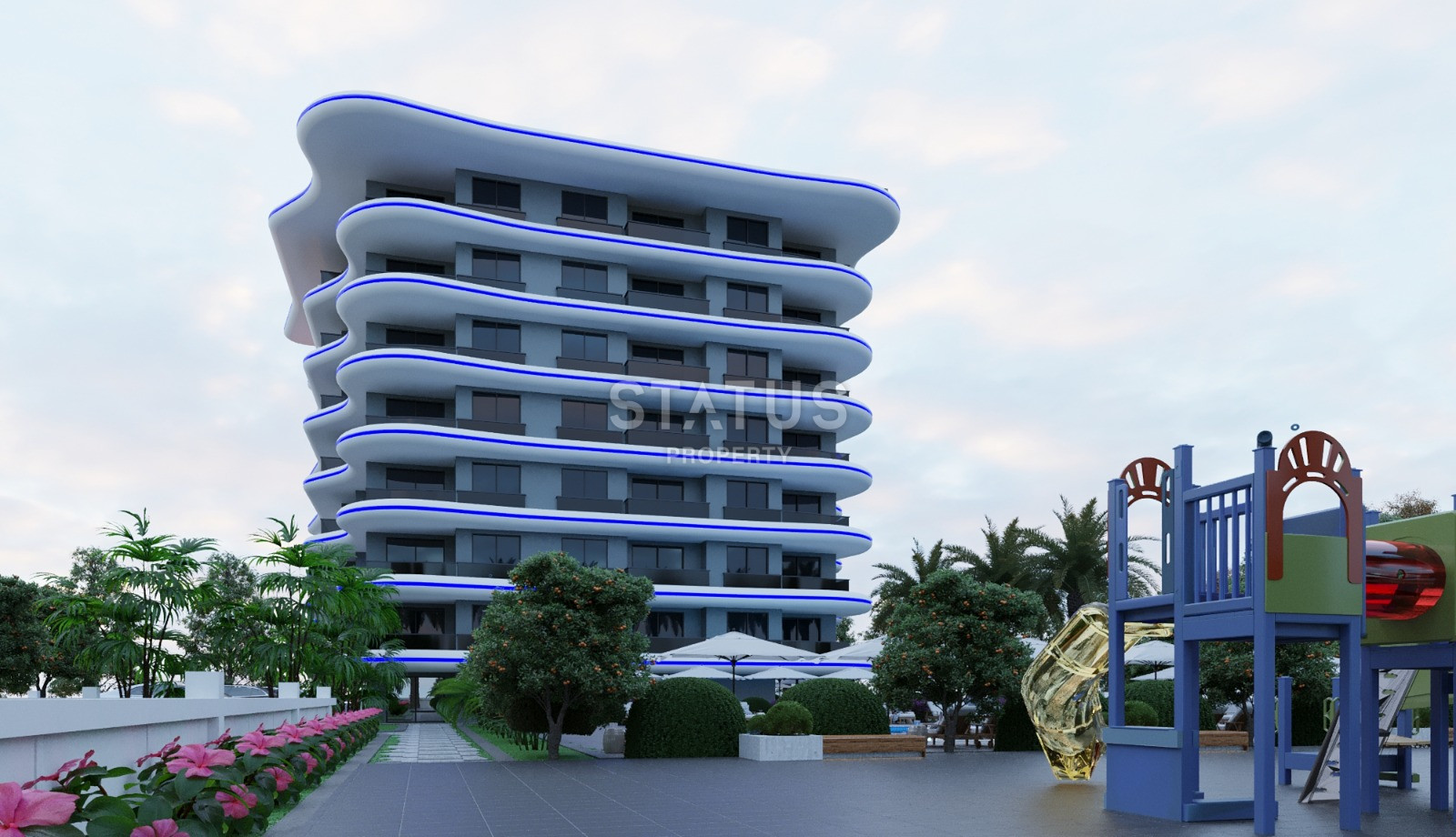 Новый жилой комплекс в долевом строительстве в Авсалларе. 59м2 – 90м2 фото 1