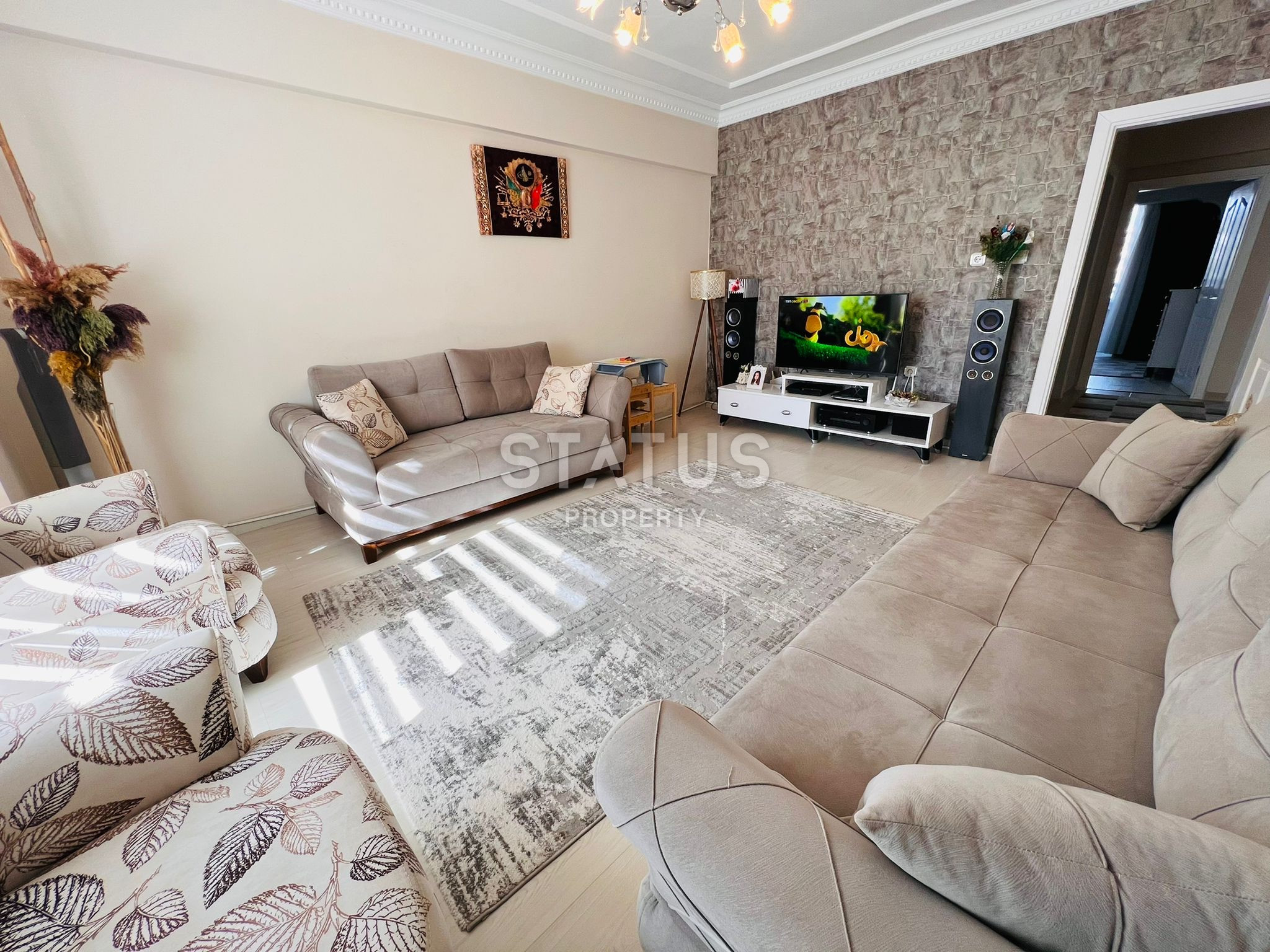 Трехкомнатная квартира в 450м от пляжа в районе Оба, 95м2 фото 1