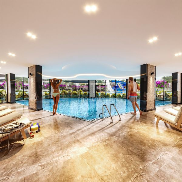 Премиальный жилой комплекс по супер ценам всего в 150м от моря в Мерсине. 53м2 – 160м2 фото 28