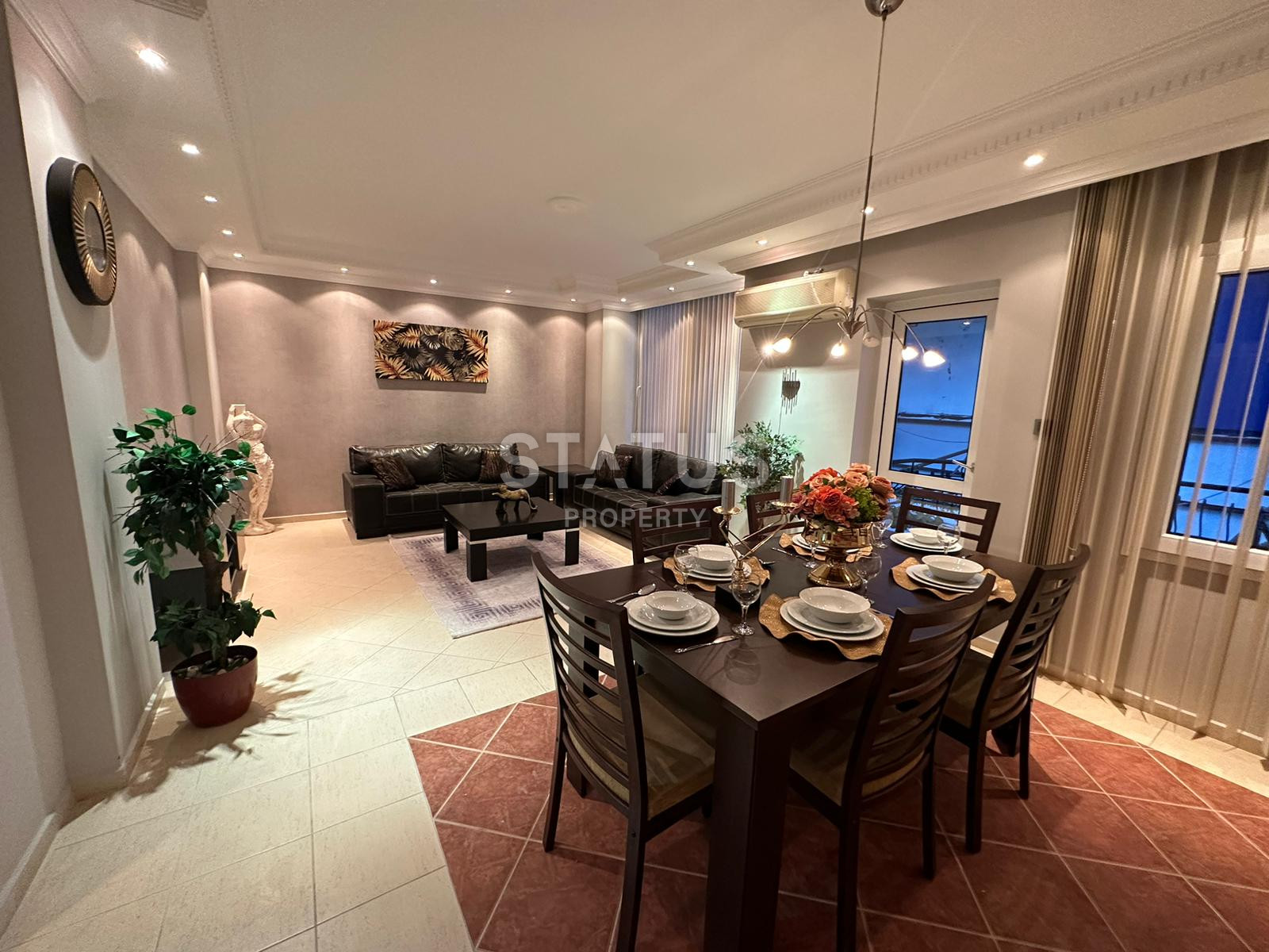 Просторная трёхкомнатная меблированная квартира 200м от моря в открытом районе Тосмур. 110м2 фото 5