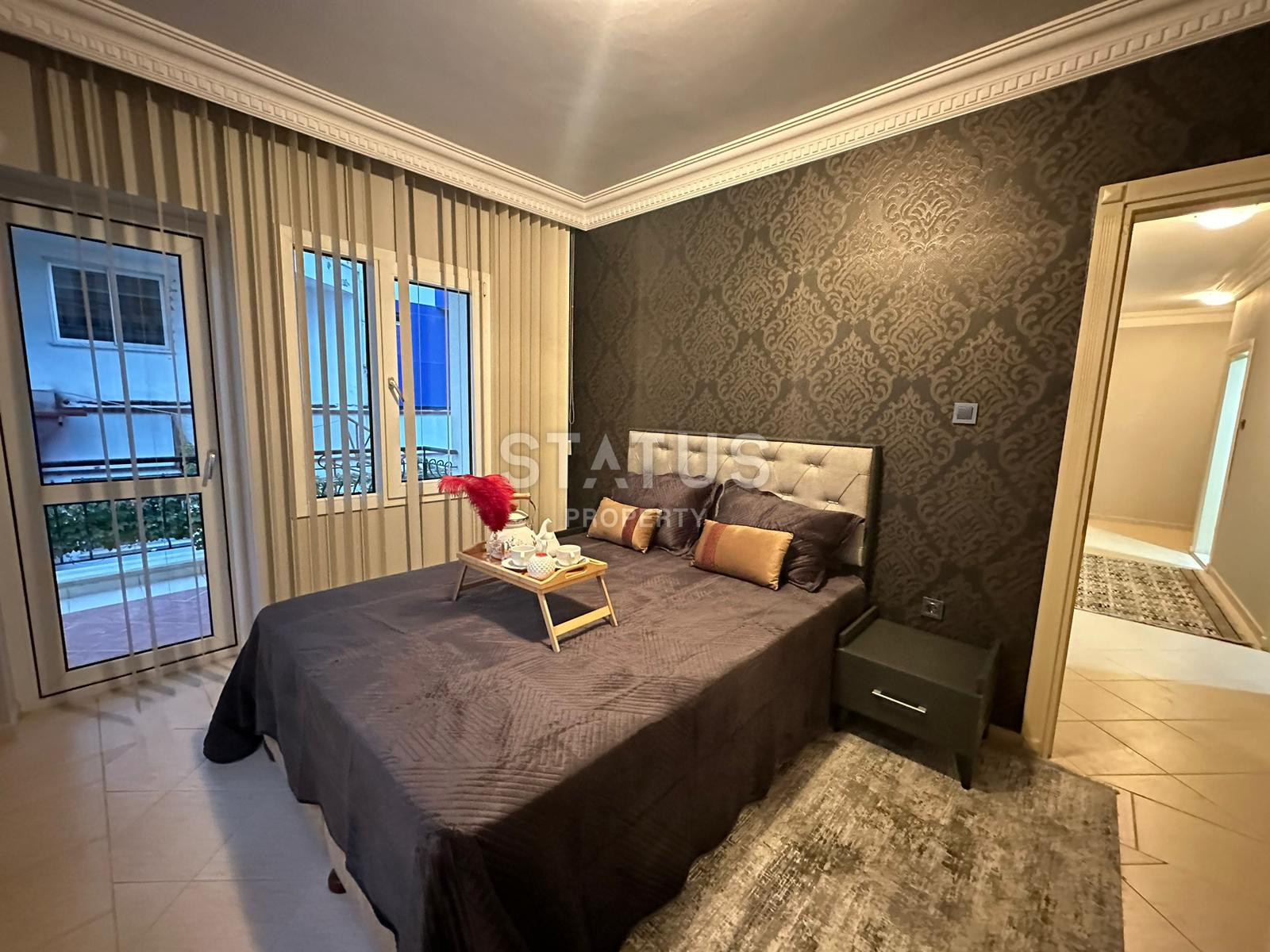 Просторная трёхкомнатная меблированная квартира 200м от моря в открытом районе Тосмур. 110м2 фото 6