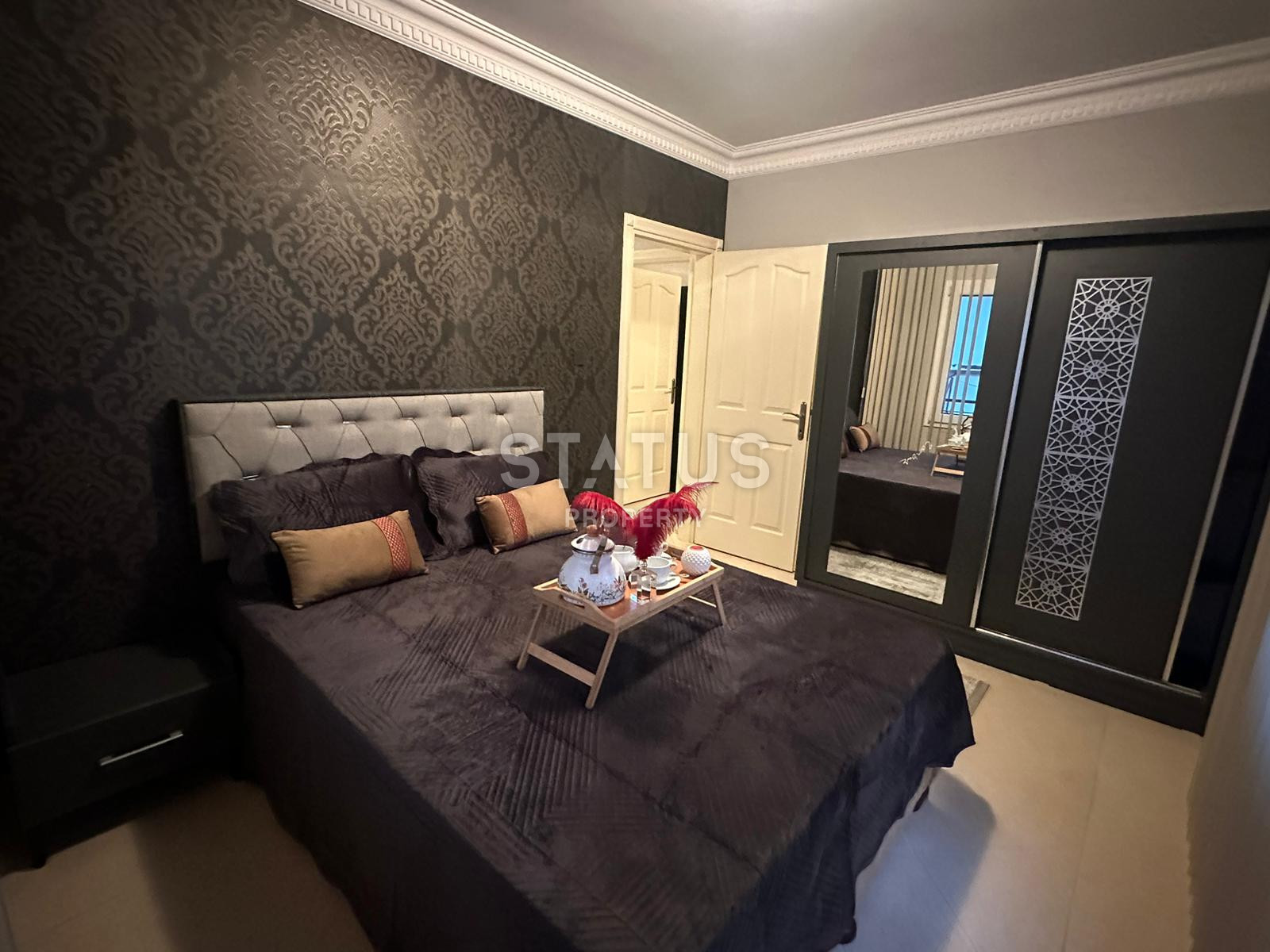 Просторная трёхкомнатная меблированная квартира 200м от моря в открытом районе Тосмур. 110м2 фото 8