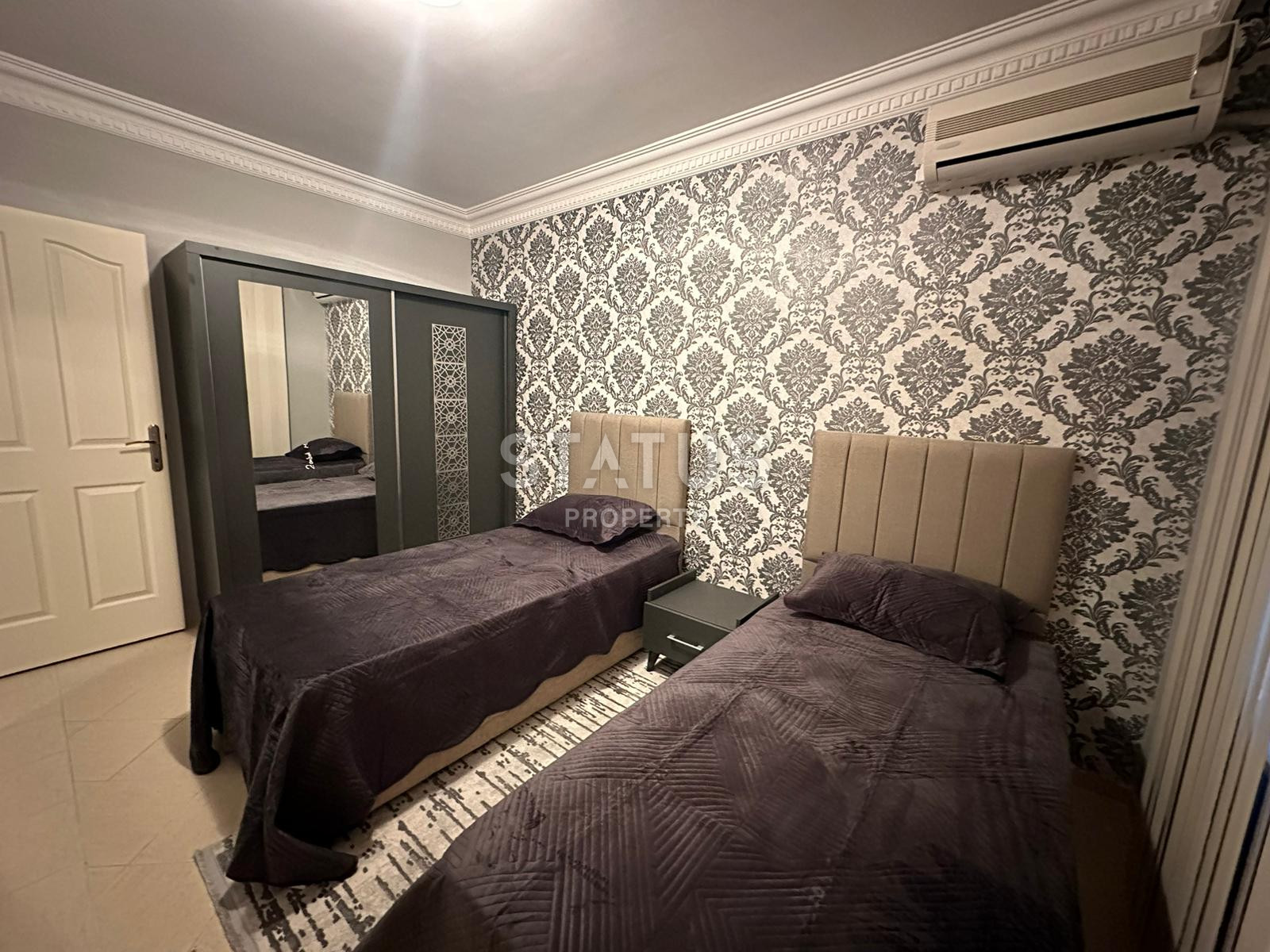 Просторная трёхкомнатная меблированная квартира 200м от моря в открытом районе Тосмур. 110м2 фото 9