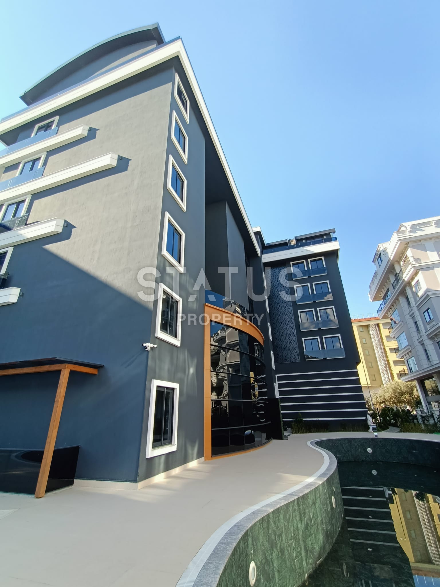 Двухуровневые квартиры с собственным садом в 200м от моря в бутик комплексе в Каргыджаке. 114м2 -140м2 фото 5