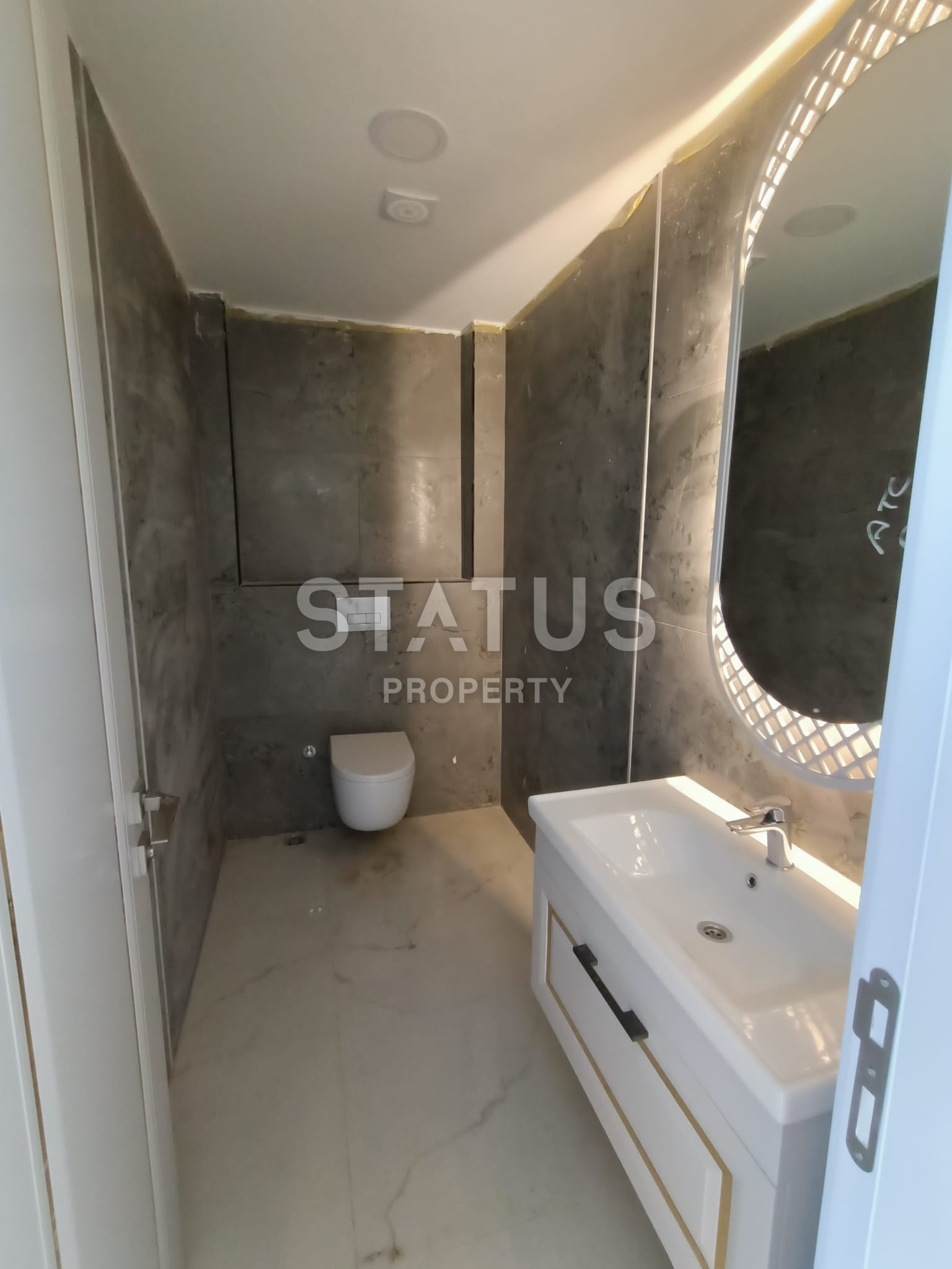 Двухуровневые квартиры с собственным садом в 200м от моря в бутик комплексе в Каргыджаке. 114м2 -140м2 фото 34