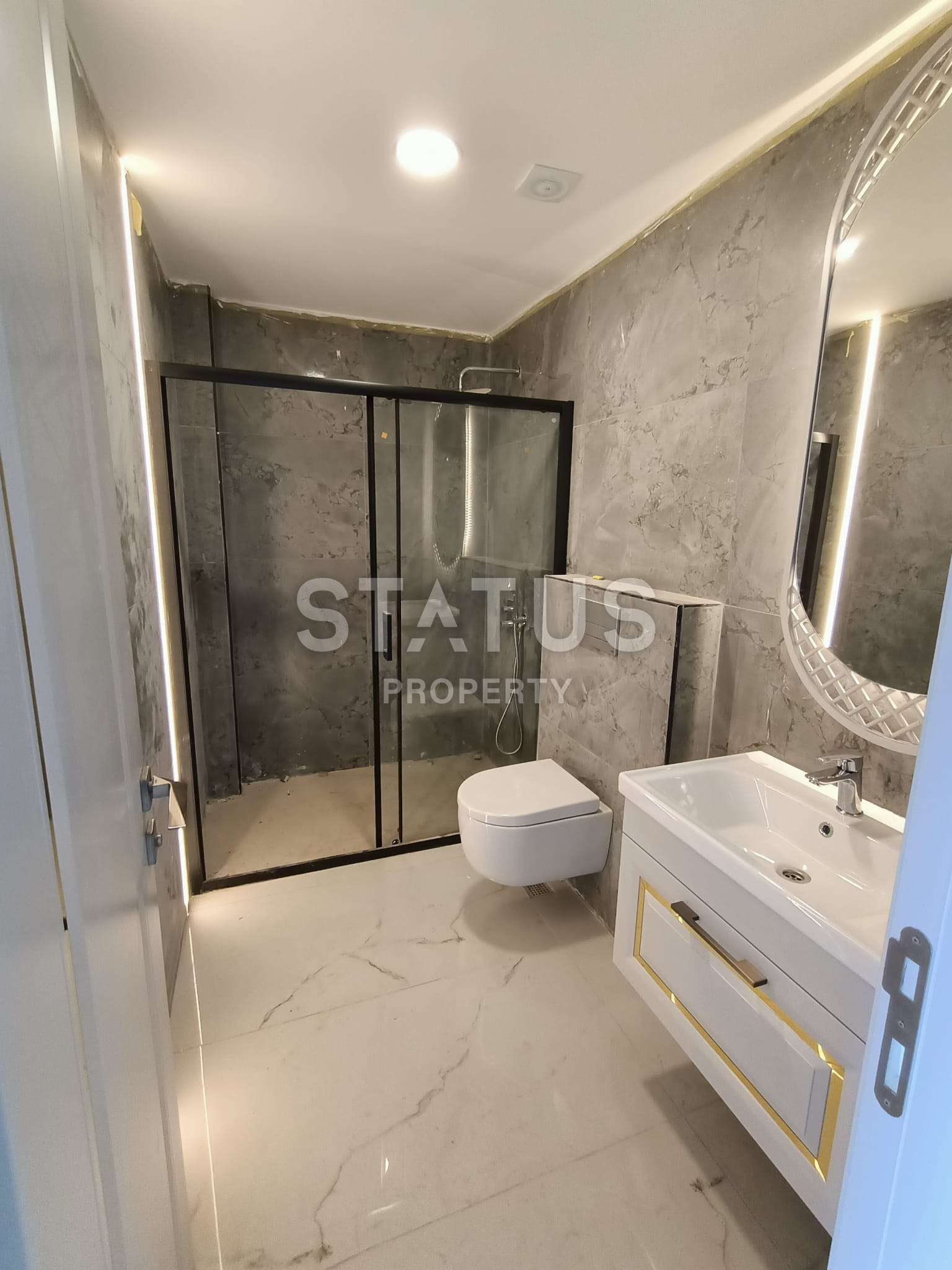 Двухуровневые квартиры с собственным садом в 200м от моря в бутик комплексе в Каргыджаке. 114м2 -140м2 фото 35