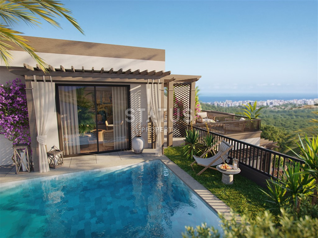 A luxurious multifunctional complex of apartments and townhouses in the Kargicak area. 50m2 -169m2 фото 12