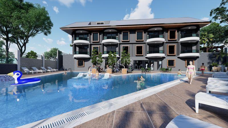 Уникальный проект в открытом районе Инжекум в 200м от моря. 61м2 – 180м2. фото 3