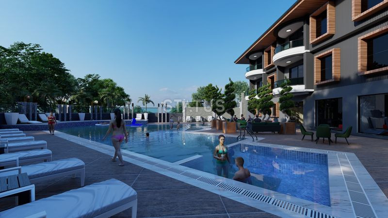 Уникальный проект в открытом районе Инжекум в 200м от моря. 61м2 – 180м2. фото 6