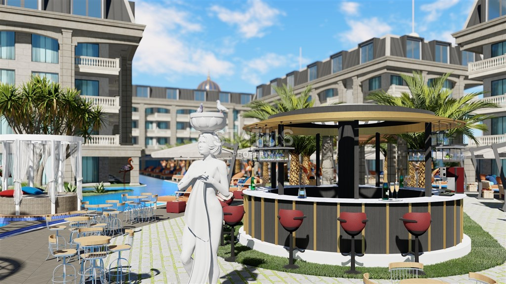 Luxurious residential complex 550m from the sea in Turkler. 53.5m2 - 122m2 фото 11