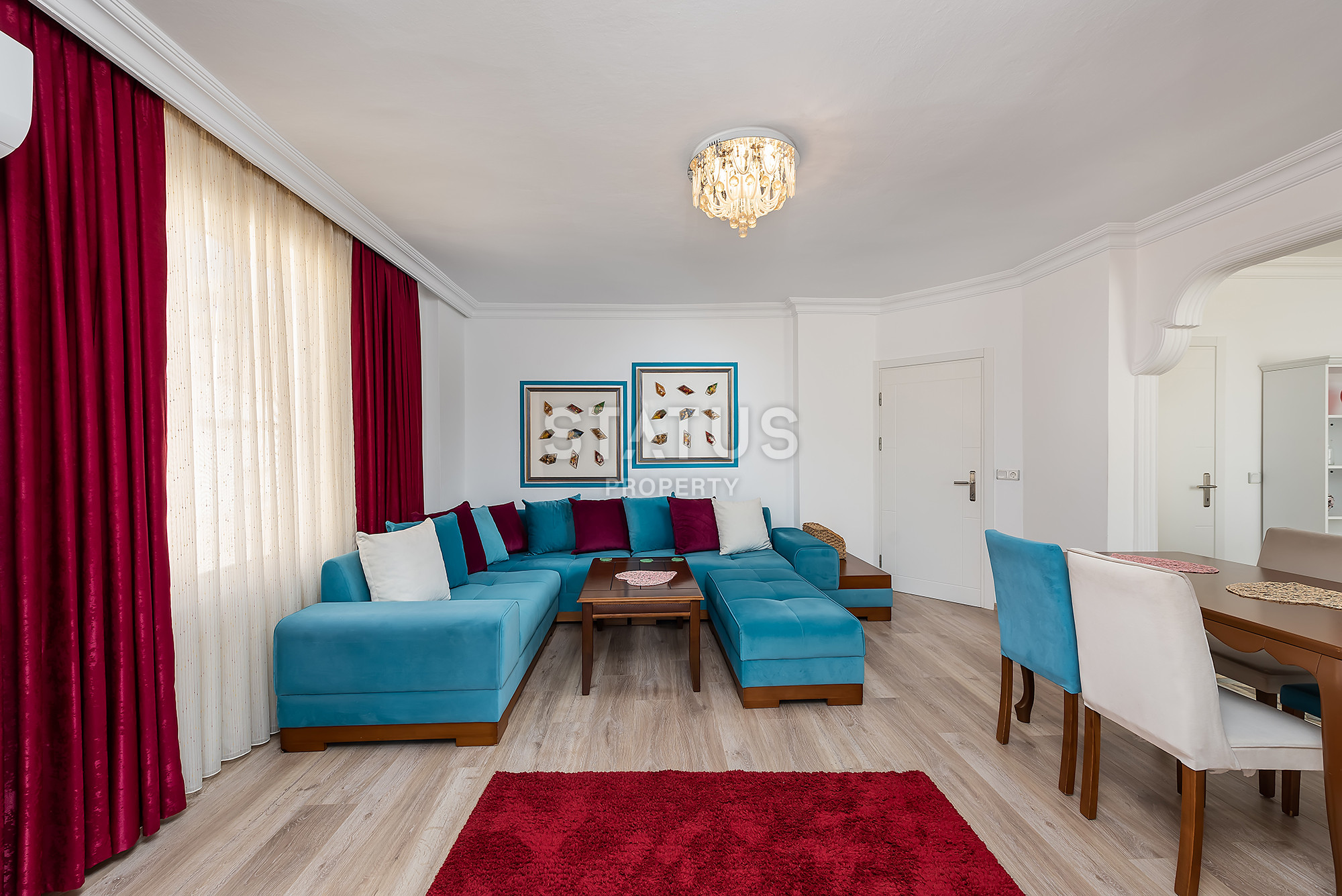 Двухкомнатная квартира в центре в 300м от пляжа Клеопатры, 70м2 фото 2