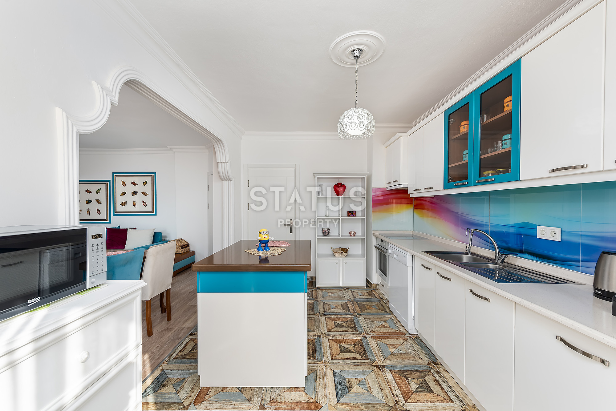 Двухкомнатная квартира в центре в 300м от пляжа Клеопатры, 70м2 фото 6