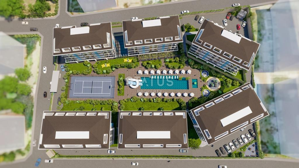 Several apartments 1+1 in a luxury complex 400m from the sea in Kestel. 65m2 фото 3