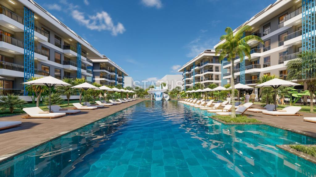 Several apartments 1+1 in a luxury complex 400m from the sea in Kestel. 65m2 фото 4