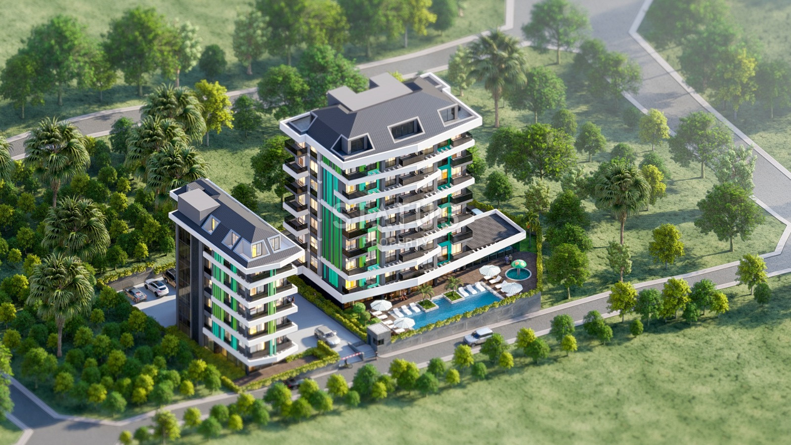 The last apartments in the residential complex with a good location in Avsallar. 105m2 - 158m2 фото 4