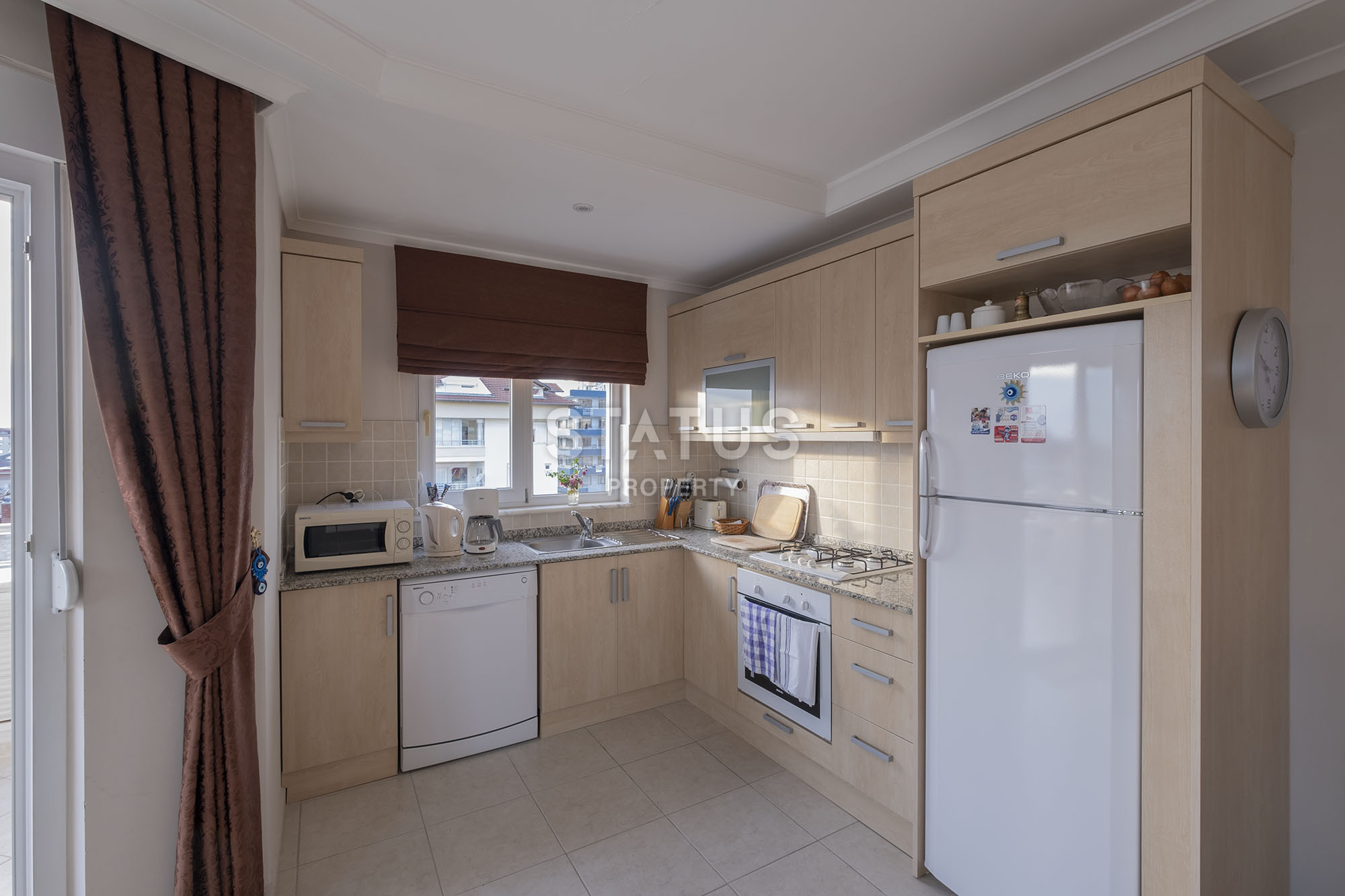 Three-room apartment with sea and city views in Cikcilli, 100 m2 фото 15