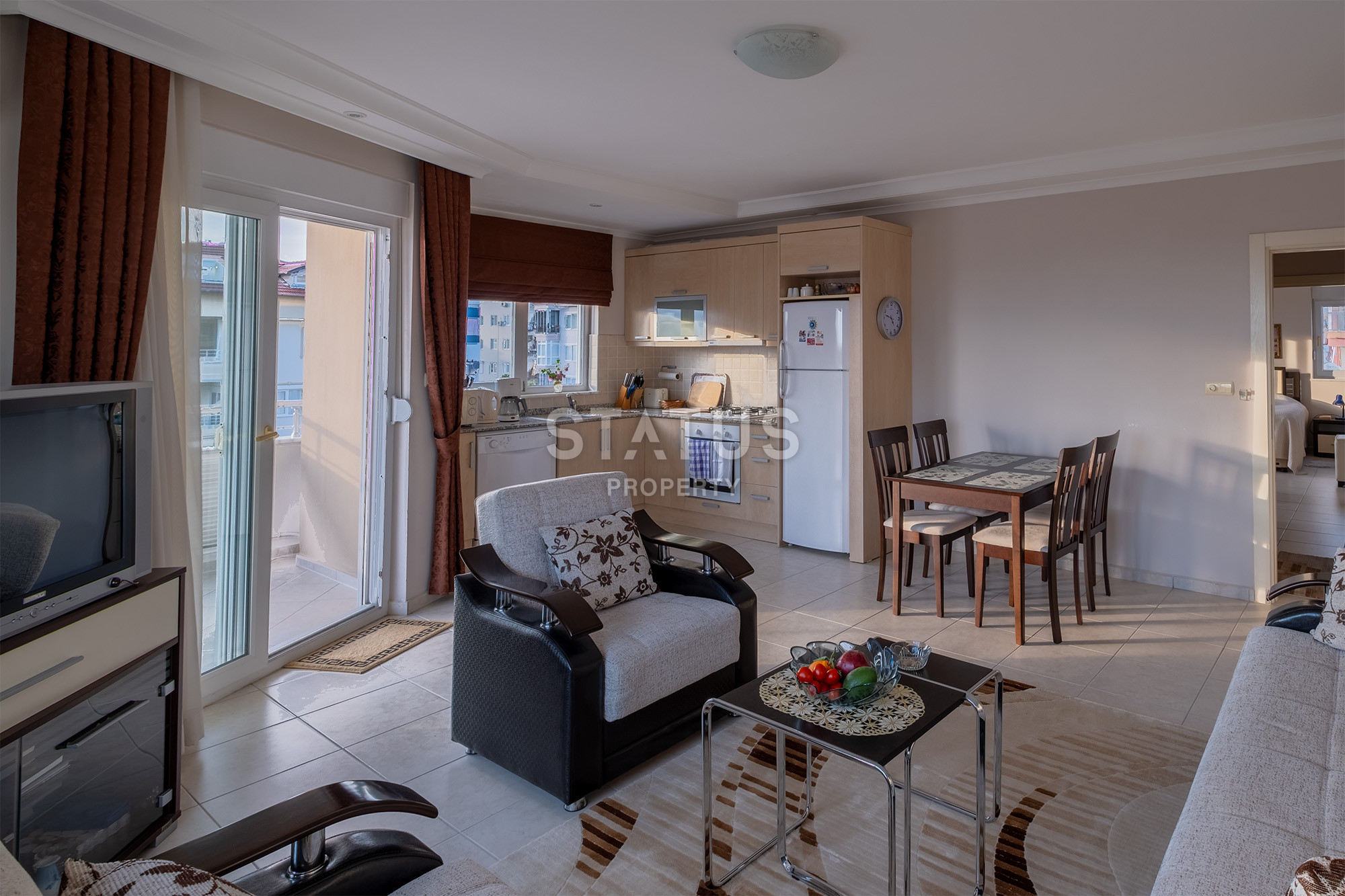 Three-room apartment with sea and city views in Cikcilli, 100 m2 фото 24