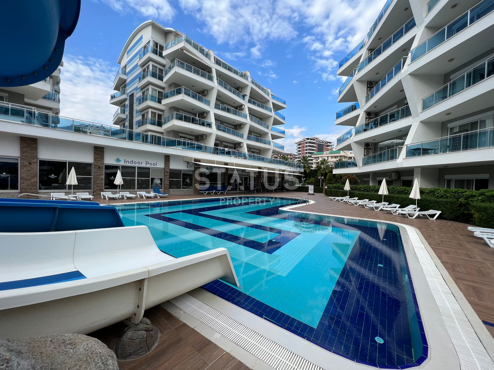 Двухкомнатная меблированная квартира в известном ЖК с отельной инфраструктурой в Джикджилли. 60м2 фото 14