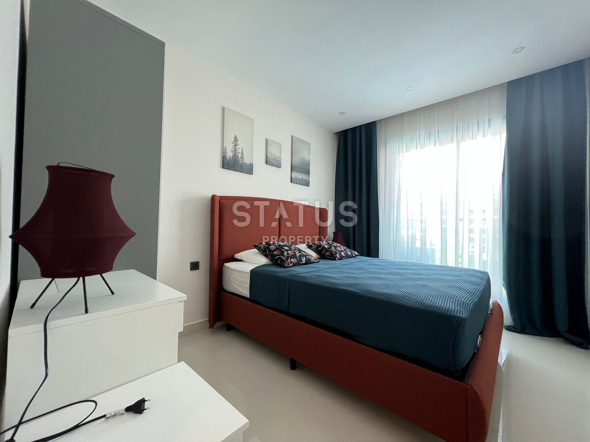 One-bedroom furnished apartment 100m from the sea in Kargicak. 53m2 фото 4