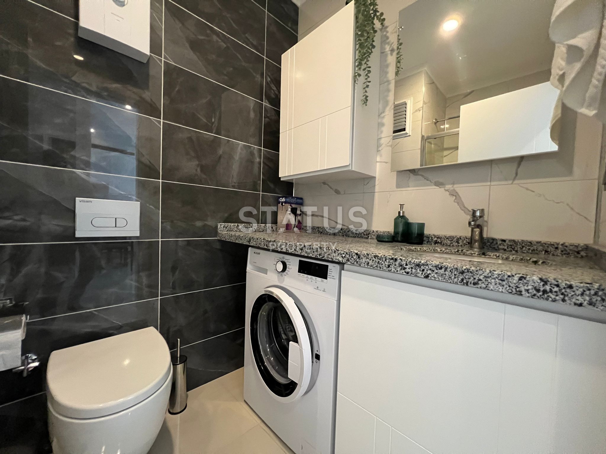 One-bedroom furnished apartment 100m from the sea in Kargicak. 53m2 фото 5